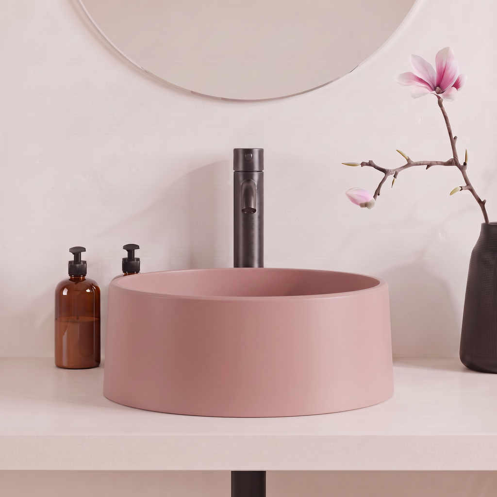 Vasque BUN Bois de Rose, vue de face