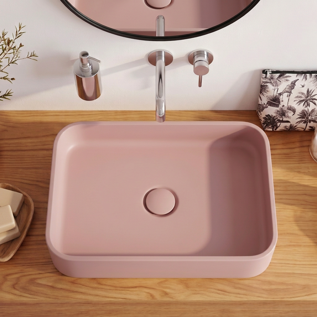 Vasque CLUG Bois de Rose, vue dessus