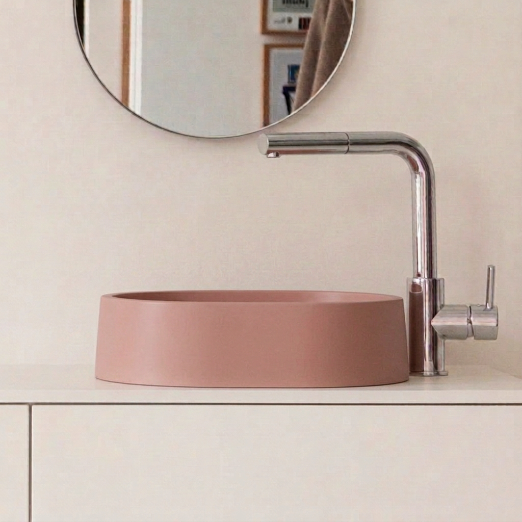 Vasque HUS bois de rose – face